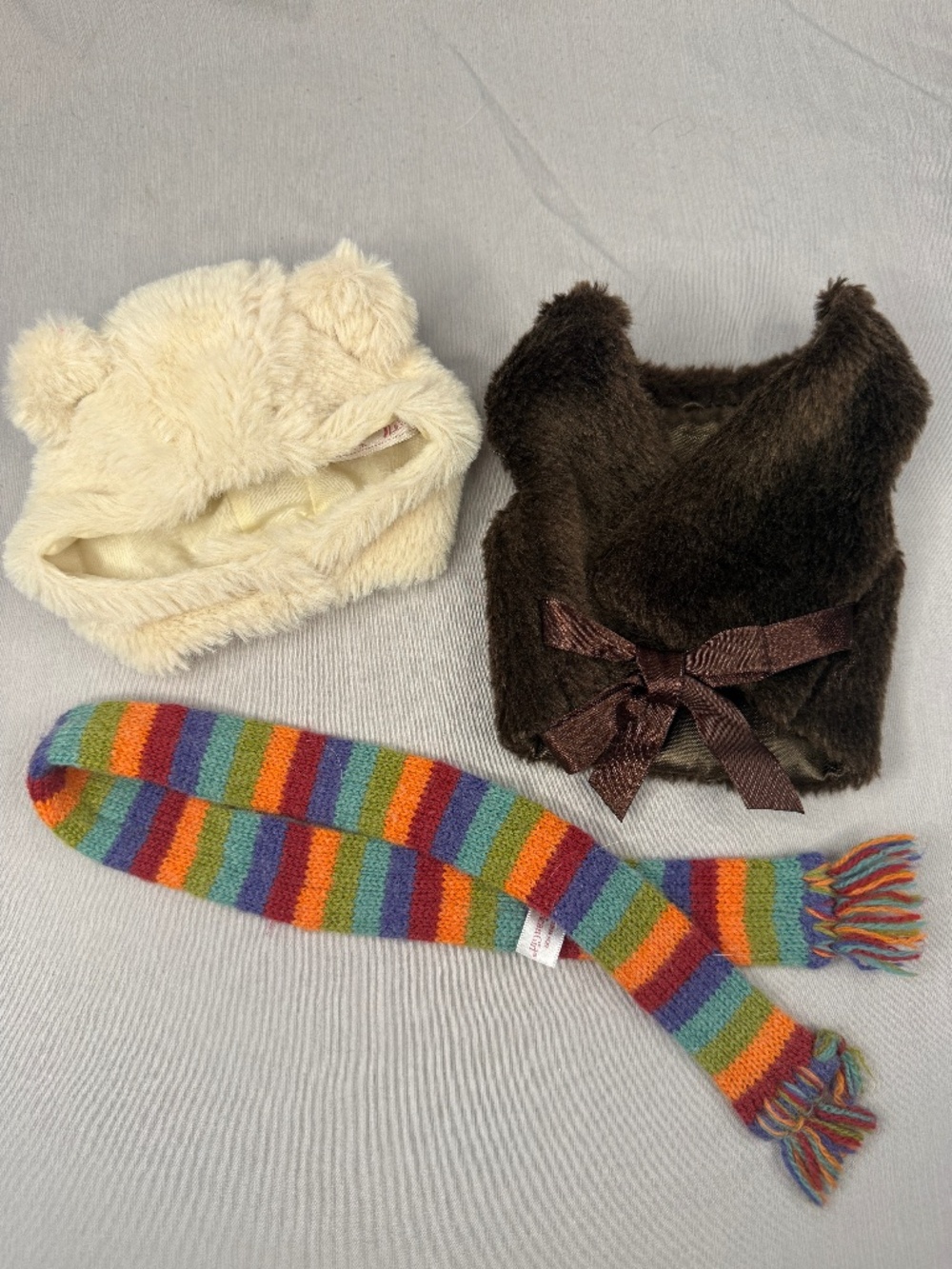 Accessories for 18” Doll – Teddy Hood, Brown Vest w/ Scarf